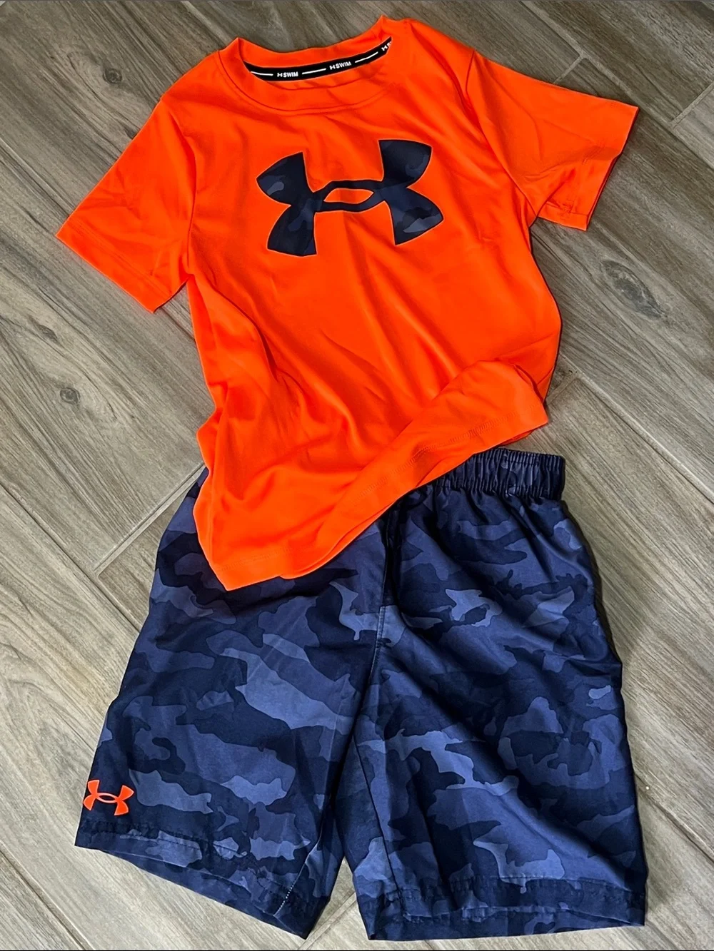Under Armour Boys' Orange & Aqua Swim Sets